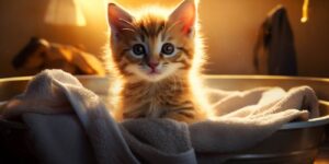 Jak nauczyć małego kota korzystania z kuwety