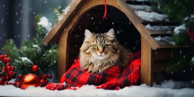 Zimowy domek dla kota: idealne schronienie na zimę